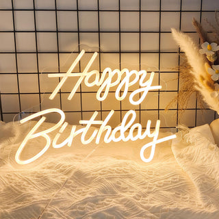 Happy Birthday Neon Sign