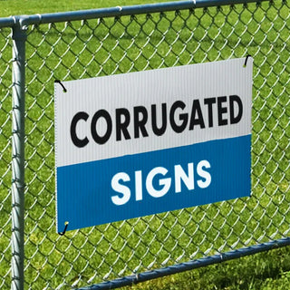 Corrugated Sign