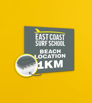 Corrugated Sign