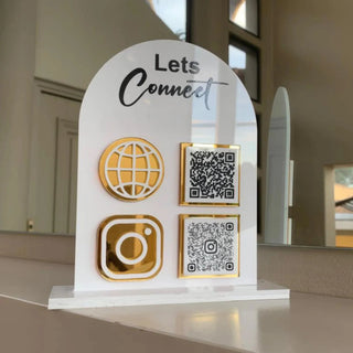 Custom Acrylic Social Media Stand - Signs Station & Printing