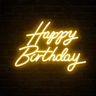 Happy Birthday Neon Sign