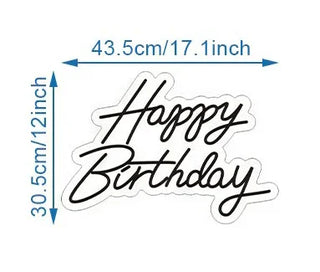 Happy Birthday Neon Sign