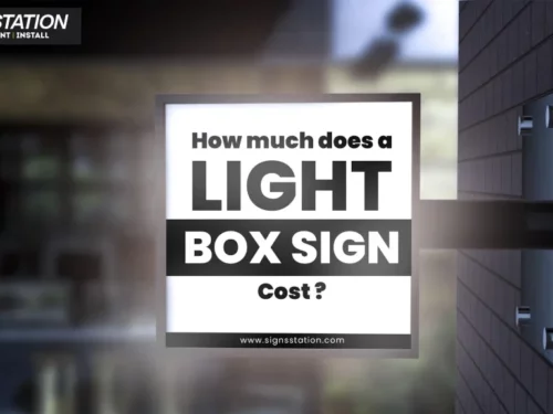 How much does a lightbox sign cost?